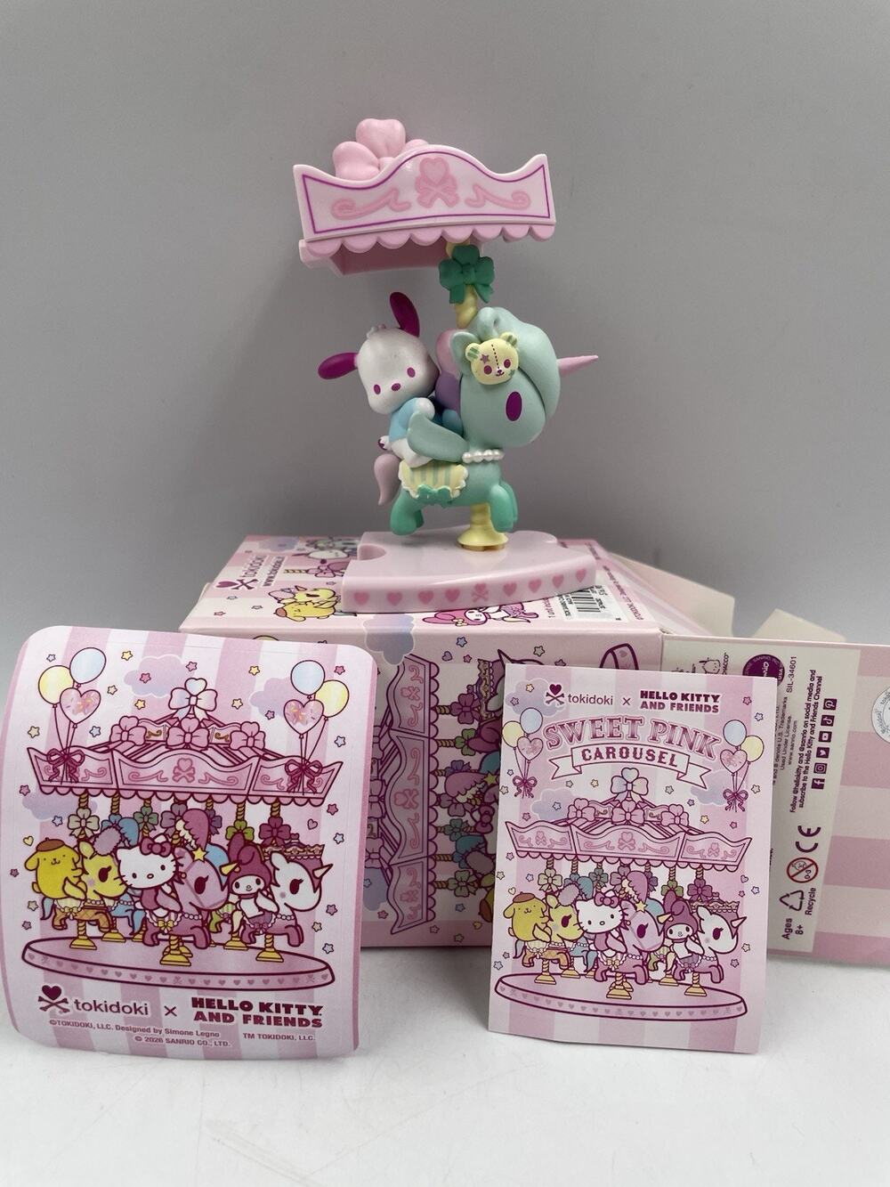 Tokidoki Sweet Pink Carousel 3" Vinyl Figure New Confirmed Pochacco